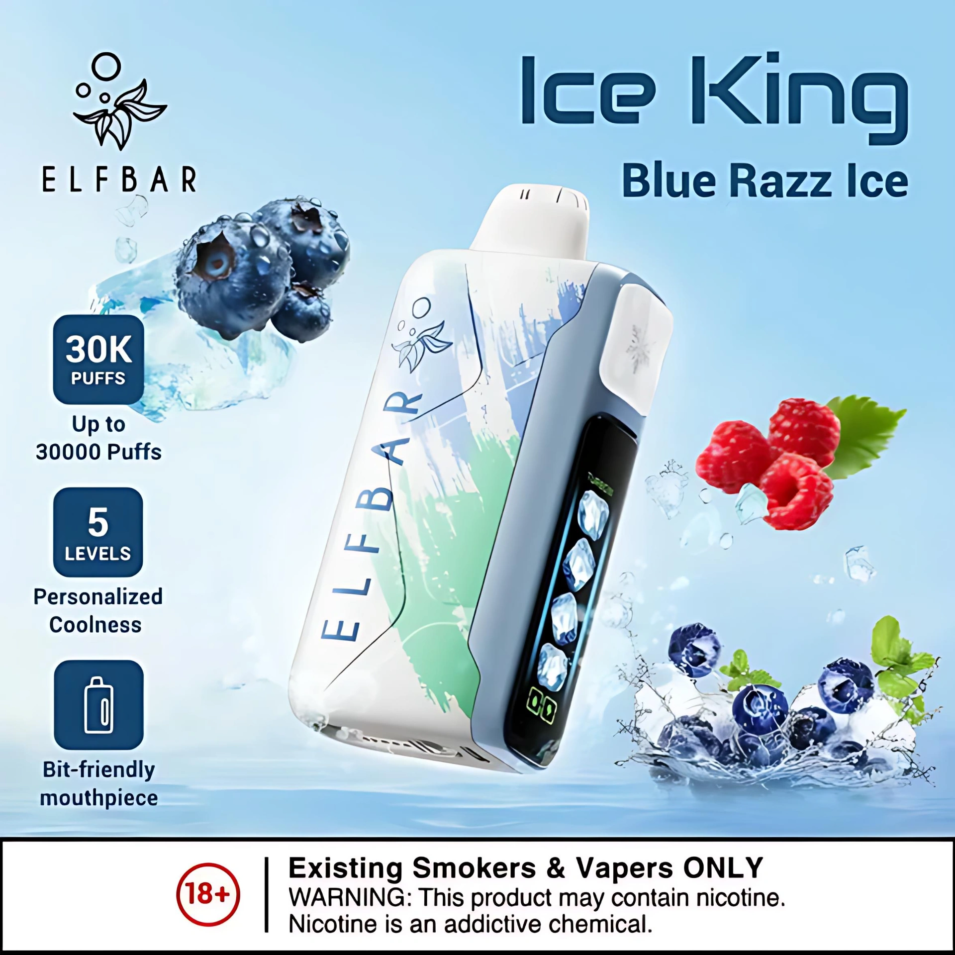 Elf Bar Ice King 30K拋棄式|五檔清涼度調節|30000口冰涼體驗:圖片 15